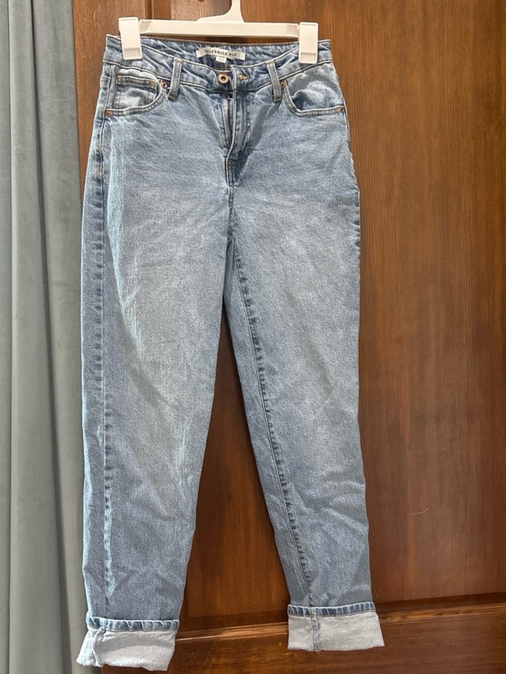 Celebrity Pink Light Blue Boyfriend Jeans